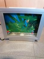 TV aquarium lamp met plastic visjes 25,5 x 23 cm, Ophalen, Gebruikt
