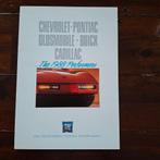 CHEVROLET-PONTIAC-OLDSMOBILE-BUICK-CADILLAC   1988, Boeken, Auto's | Folders en Tijdschriften, Ophalen of Verzenden, Nieuw, Chevrolet