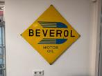 BEVEROL motor olie emaille reclamebord, Ophalen of Verzenden