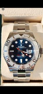 Rolex Yachtmaster 40 bleu, Comme neuf, Acier, Enlèvement, Montre-bracelet