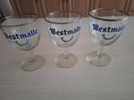 3 Westmalle bierglazen, Verzamelen, Ophalen, Zo goed als nieuw, Bierglas