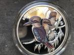 2025 Niue - John Gould Kookaburra - 1 oz proof color silver, Postzegels en Munten, Ophalen of Verzenden, Losse munt, Zilver