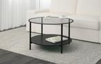 table salon ronde, Ophalen, Dessus verre transparent, Rond, Minder dan 50 cm