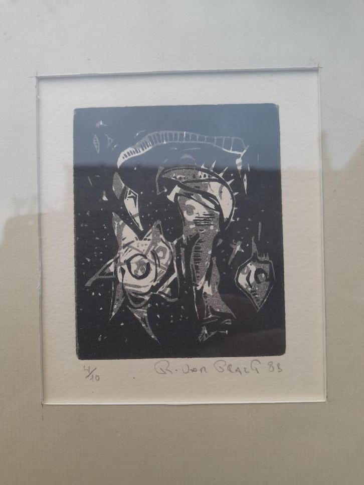 5 etsen, Remi van Praet, Antiek en Kunst, Kunst | Etsen en Gravures, Ophalen