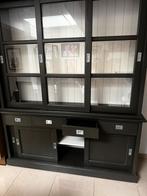 Buffetkast in twee delen (onder- en bovenkast).70+75 kg, Huis en Inrichting, Kasten | Buffetkasten, Ophalen, Gebruikt