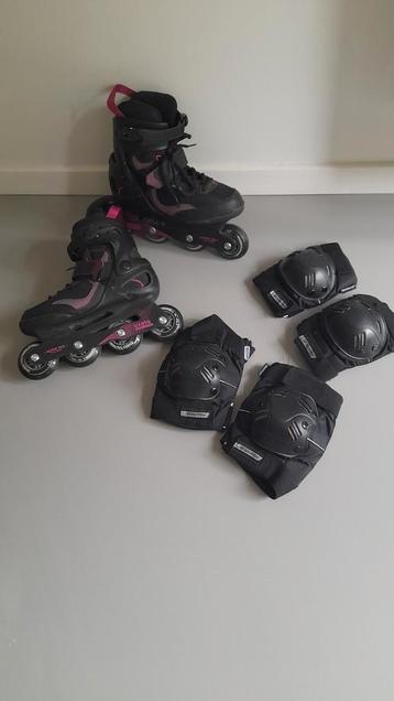 Inline skates Oxelo maat 39 + bescherming Powerslide beschikbaar voor biedingen