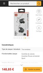 Écouteurs sans fil JBL Reflect Aero IP68, Enlèvement, Comme neuf