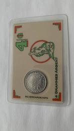 4 gram zilverkleurige kaarten, zeldzaam in blisterverpakking