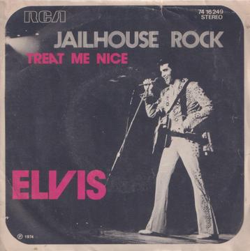 Elvis Presley – Jailhouse rock / Treat me nice – Single beschikbaar voor biedingen