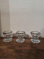 Oude glazen kandelaar Chambord, Glas, Ophalen of Verzenden