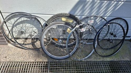24" en 26" Fietswielen achterwiel + voorwiel MTB kinderfiets, Fietsen en Brommers, Fietsonderdelen, Gebruikt, Wiel, Ophalen