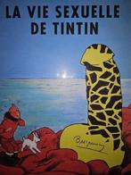 Lithographie Tintin Tintin La vie sexuelle Jan Bucquoy numér, Antiquités & Art, Enlèvement ou Envoi
