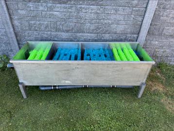 Inox / RVS 4 kamer vijver filter gevuld met matten beschikbaar voor biedingen