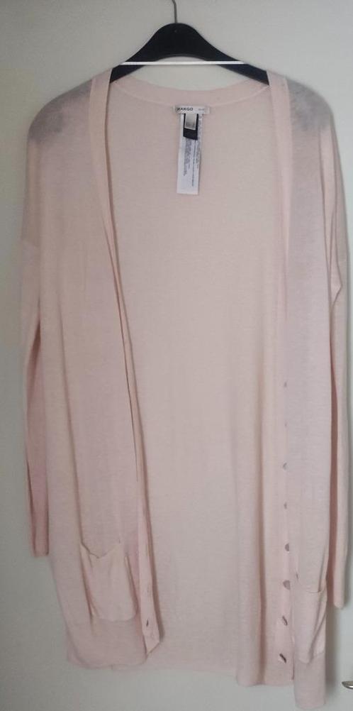 Heel mooie lichtroze cardigan van het merk mango maar 34, Kleding | Dames, Blouses en Tunieken, Zo goed als nieuw, Maat 34 (XS) of kleiner