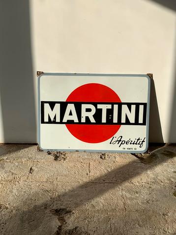 Plaque Martini vintage  disponible aux enchères