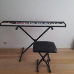 Digital Piano Upgraded Electric Keyboard COSTWAY 88 Keys + A, Piano, Zo goed als nieuw, Zwart, Ophalen