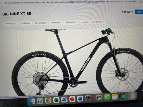 Mtb Merida Big Nine XT SE (2025), Fietsen en Brommers, Fietsen | Mountainbikes en ATB, Zo goed als nieuw, Merida, Ophalen
