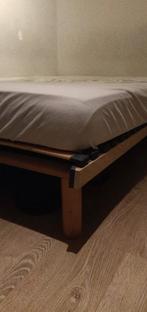 Bed; lattenbodem + matras, Ophalen, Gebruikt, Tweepersoons, 140 cm