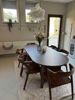 Ovale eettafel, Huis en Inrichting, Ophalen, 200 cm of meer, 50 tot 100 cm, Zo goed als nieuw