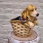 Vintage keramiek  beeld.Basset hond. 37cm, Enlèvement ou Envoi, Comme neuf