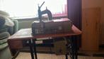 Singer leder machine, Antiek en Kunst, Antiek | Naaimachines, Ophalen of Verzenden