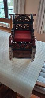 Traîneau  de poupée  en bois, Enlèvement, Comme neuf, Poupée