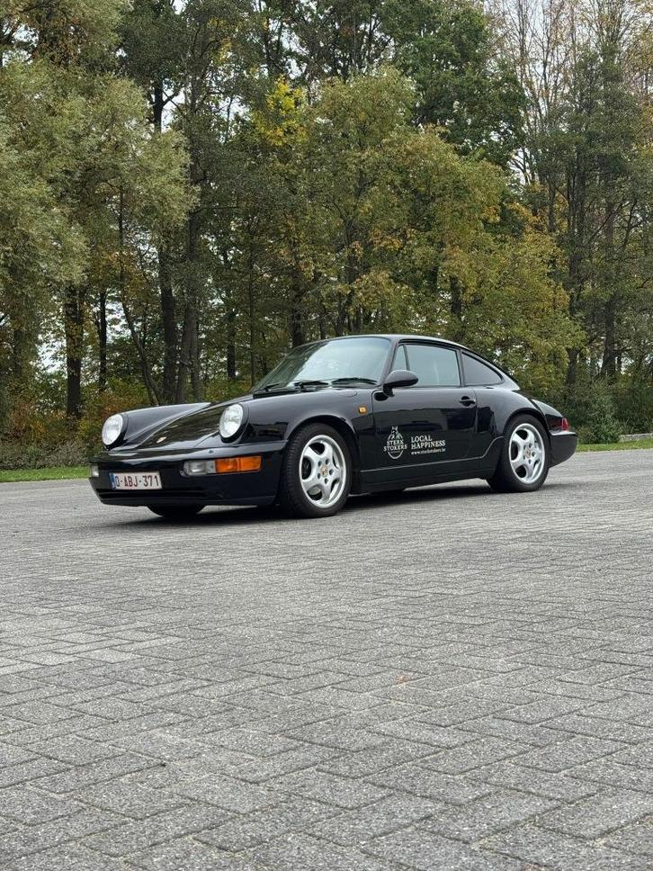 Porsche 964 , carrera 2, Auto's, Porsche, Particulier, Benzine, Coupé, Automaat, Zwart, Leder, Onderhoudsboekje, Ophalen