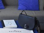 Delvaux Mutin  in zwart kalfsleer met dustbag, Zwart, Zo goed als nieuw, Leer, Ophalen