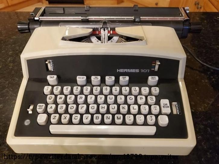 hermes 101 elektrische schrijfmachine, Divers, Machines à écrire, Enlèvement