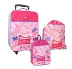 Peppa Pig Reisset: Trolley Koffer, Rugzak en Gymtas, Handtassen en Accessoires, Koffers, Nieuw, Minder dan 50 cm, Ophalen of Verzenden