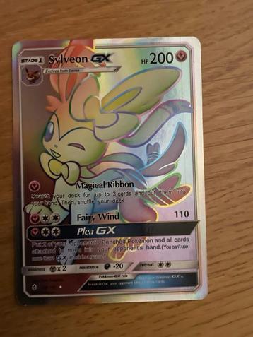 Pokemonkaart Sylveon GX beschikbaar voor biedingen