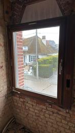 Houtenraam dubbelglas, Gebruikt, Raamkozijn, Inclusief glas, 75 tot 150 cm