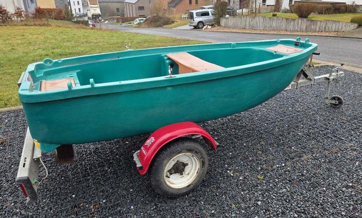 Barque FUNYAK 280 + remorque Satellite, Sports nautiques & Bateaux, Pêche à la ligne | Général, Utilisé, Autres types, Enlèvement