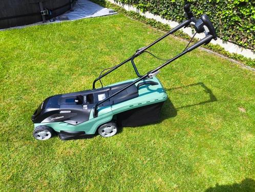 Bosch accu grasmaaier, Tuin en Terras, Grasmaaiers, Gebruikt, Accu-grasmaaier, 30 t/m 39 cm, Cirkelmaaier, Opvangzak, Opvangbak