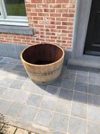 Halve wijnton als bloempot, Tuin en Terras, Ophalen, Rond, Zo goed als nieuw, 30 tot 60 cm
