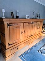 Eetkamer massief eik, Huis en Inrichting, Ophalen, Zo goed als nieuw, 4 tot 6 stoelen