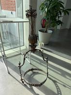 oude gasluster / luster met katrol zonder lamp. 100 cm hoog!, Antiek en Kunst, Ophalen