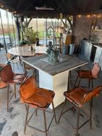 Barkruk Lederen style charlotte perriand, Enlèvement ou Envoi, Utilisé, X, Cuir