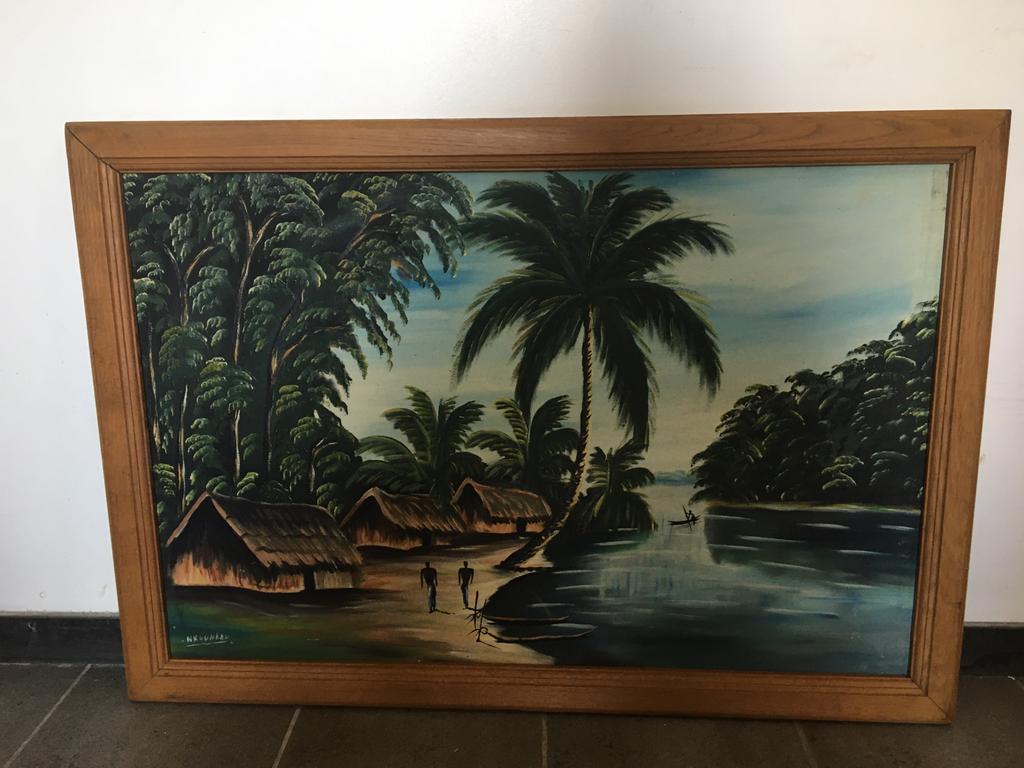 Congolese schilderij, Antiek en Kunst, Kunst | Schilderijen | Klassiek, Ophalen