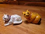Lot van 2 vintage poesen beeldjes Franklin Mint 1986, Enlèvement ou Envoi