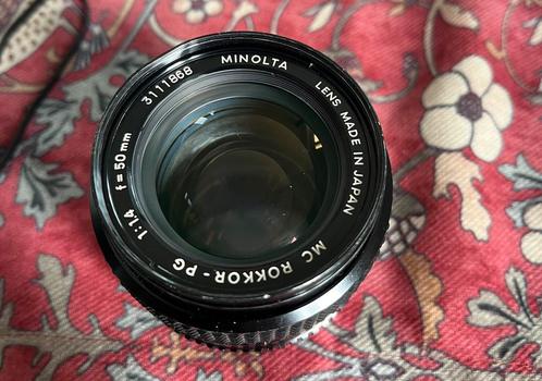 Minolta Rokkor 50mm f/1.4, Audio, Tv en Foto, Foto | Lenzen en Objectieven, Gebruikt, Ophalen of Verzenden
