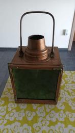 olielamp koper spoorweglamp, Antiek en Kunst, Verzenden, Koper