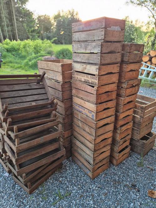 Oude vintage houten kistjes / bakjes / fruitkisten, Huis en Inrichting, Woonaccessoires | Kisten, Gebruikt, Ophalen