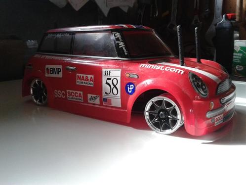 rc nitro mini cooper HPI..collector, Hobby en Vrije tijd, Modelbouw | Radiografisch | Auto's, Gebruikt, Auto onroad, Nitro, Schaal 1:10