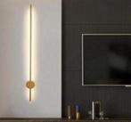 Lijn Led Wandlamp Goud stang Staaf 60cm muurlamp luxe modern, Huis en Inrichting, Ophalen of Verzenden
