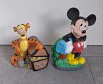 Twee oude spaarpotten Disney - Mickey Mouse - Teigetje, Ophalen of Verzenden, Mickey Mouse, Gebruikt, Overige typen