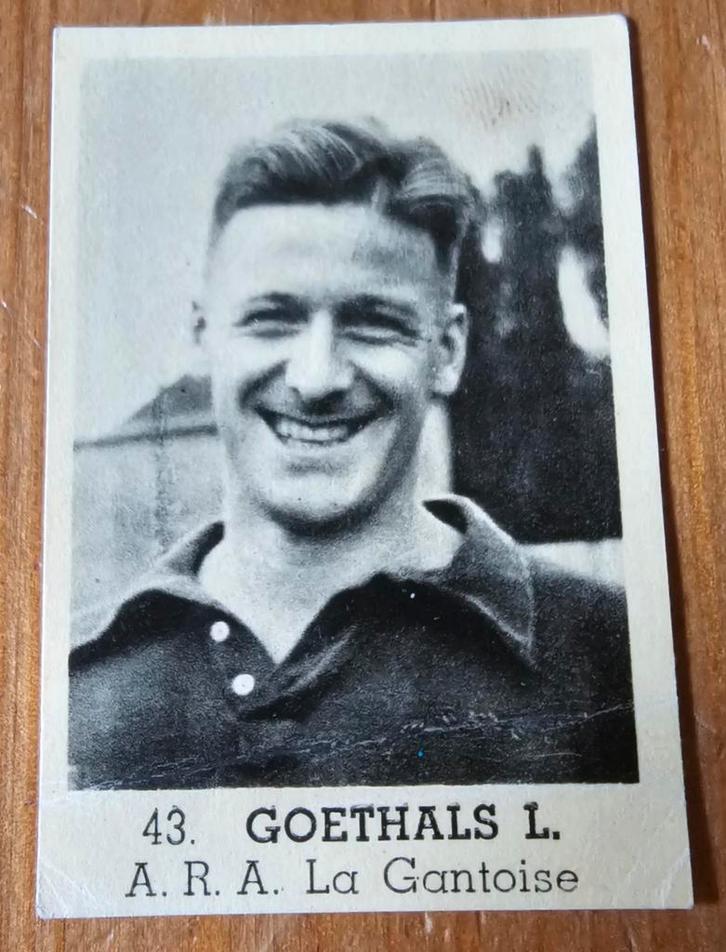 1940s Triporteur (pre panini) 43. L. Goethals AA Gent!, Hobby en Vrije tijd, Stickers en Plaatjes, Sticker, Ophalen of Verzenden