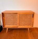 Massief houten ladekast mangohout, Huis en Inrichting, Kasten | Dressoirs, Ophalen, Gebruikt, 100 tot 150 cm, 25 tot 50 cm