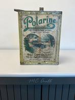 Polarine vieux bidon d'huile d'un gallon 1913 !, Utilisé, Enlèvement ou Envoi, Panneau publicitaire