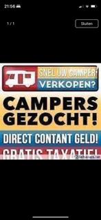 Camper mobilhome te koop gevraagd, Caravanes & Camping, Achat camping-car